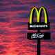 mcdonalds sign sunset